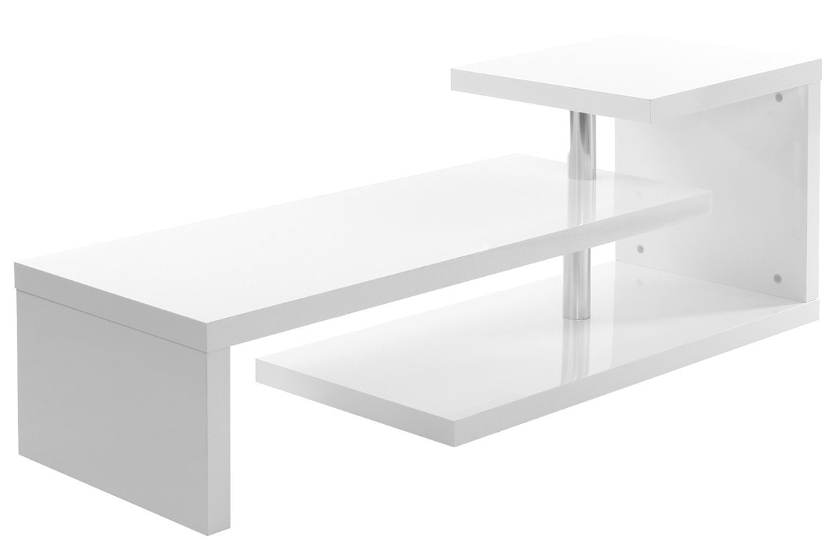 Mueble TV de diseo lacado blanco TURN