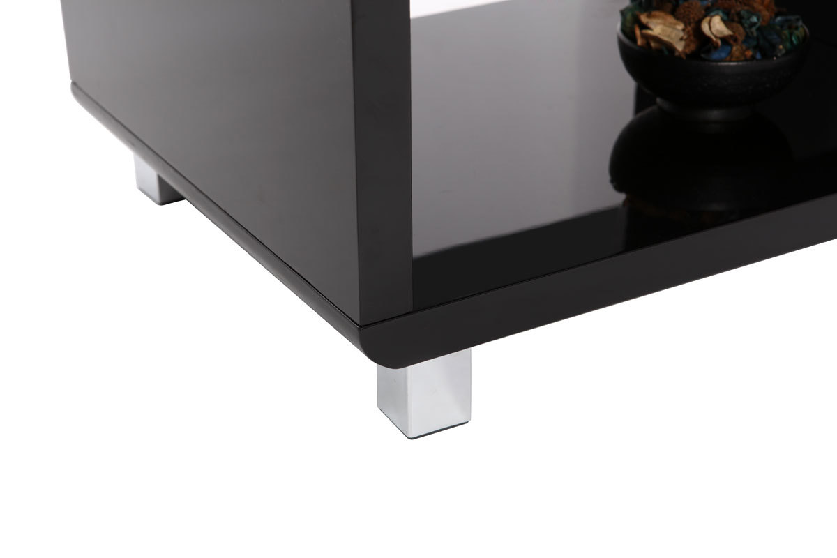 Mueble TV de diseo lacado negro PIXY