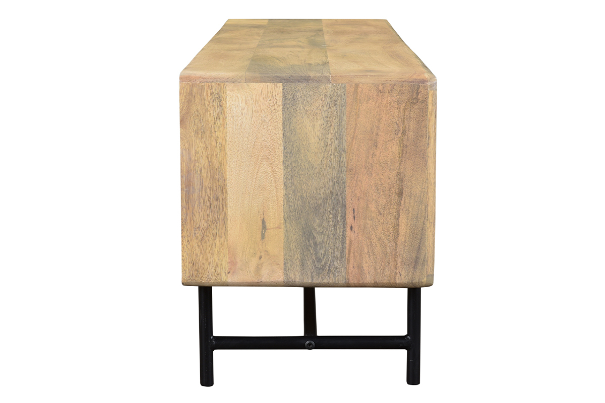 Mueble TV de madera de mango y metal 145cm JUNO
