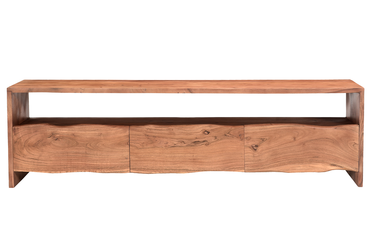 Mueble TV de madera maciza con 3 cajones 180 cm BOHEMIAN