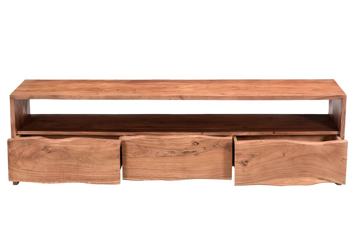 Mueble TV de madera maciza con 3 cajones 180 cm BOHEMIAN