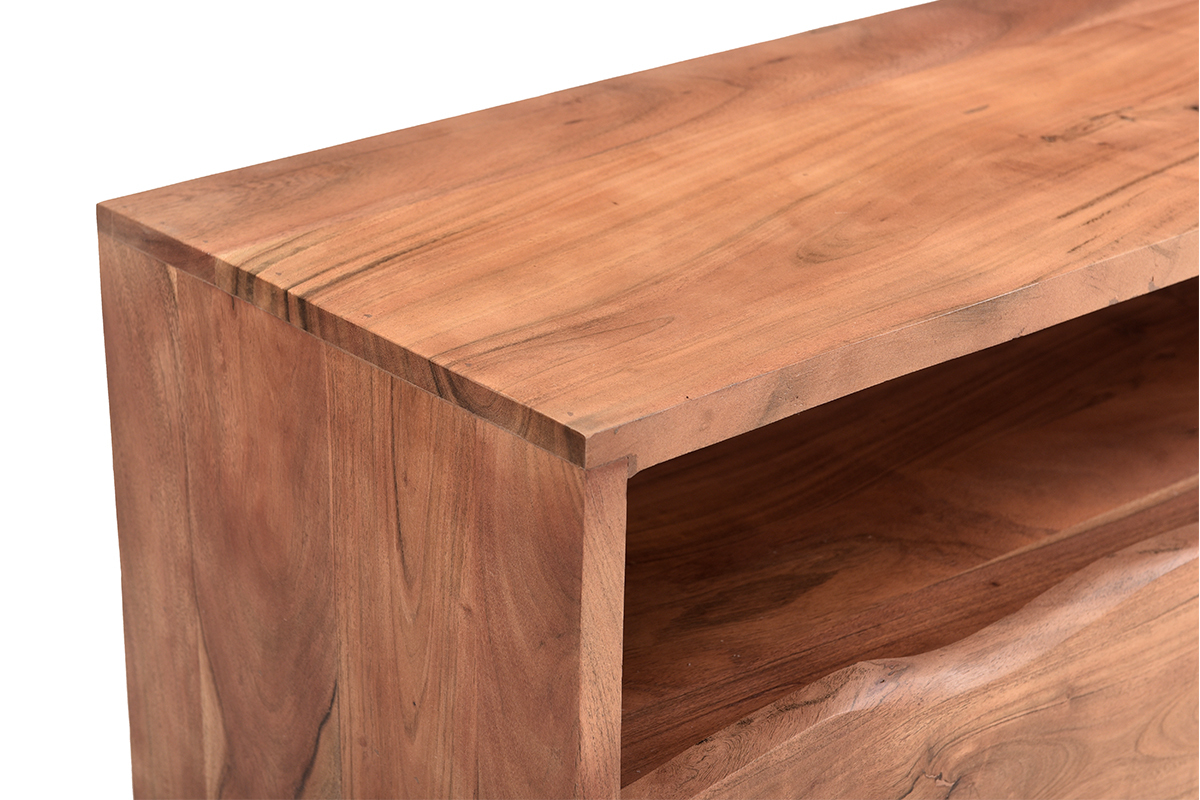 Mueble TV de madera maciza con 3 cajones 180 cm BOHEMIAN