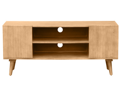 Mueble TV de madera maciza de mango 135 cm RUBIA