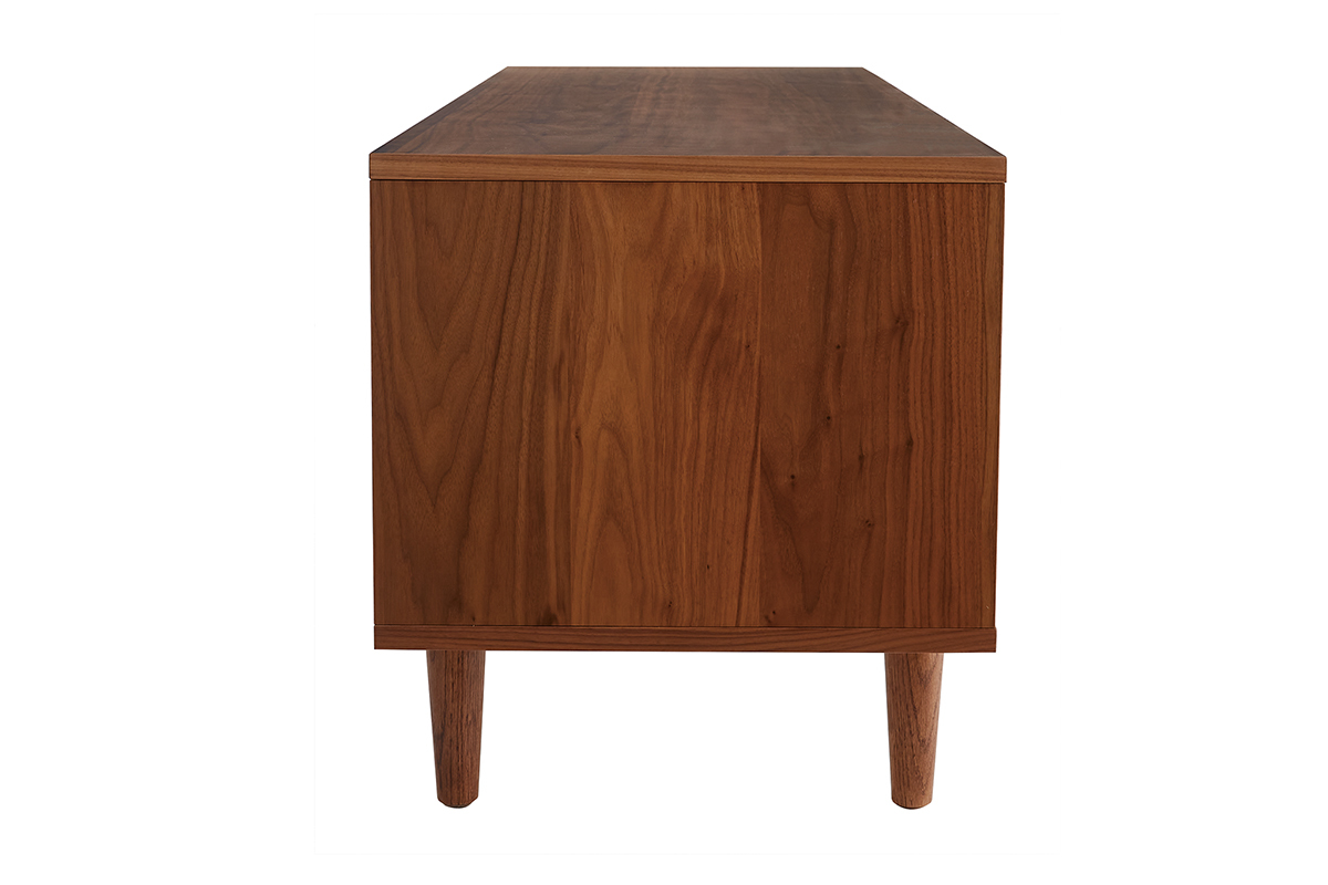 Mueble TV de nogal con puertas correderas 140 RYDD