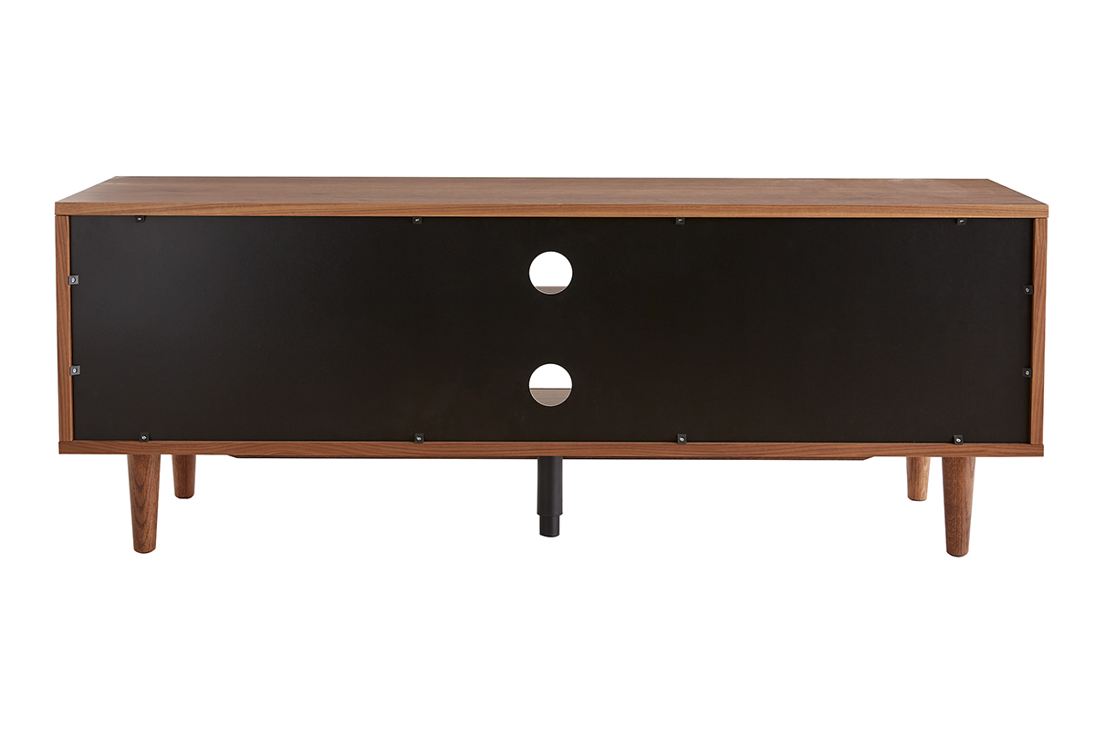 Mueble TV de nogal con puertas correderas 140 RYDD