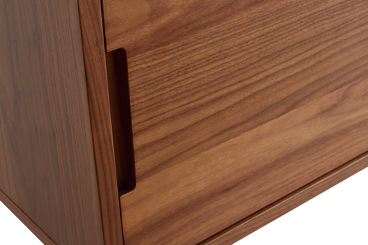 Mueble TV de nogal con puertas correderas 140 RYDD