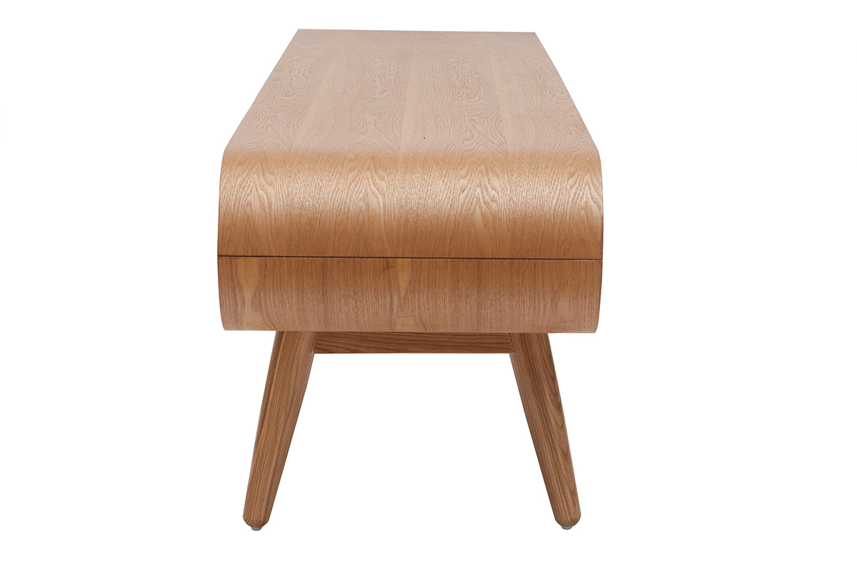 Mueble TV diseo 2 cajones fresno natural BALTIK
