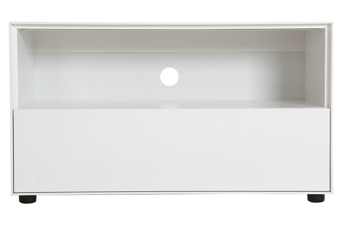 Mueble TV diseo 90cm blanco mate  1 cajn MARK
