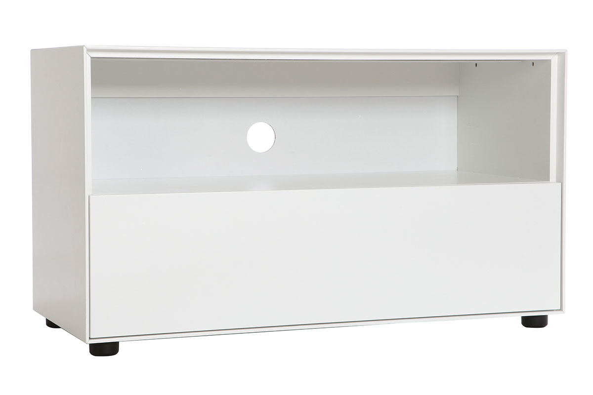 Mueble TV diseo 90cm blanco mate  1 cajn MARK