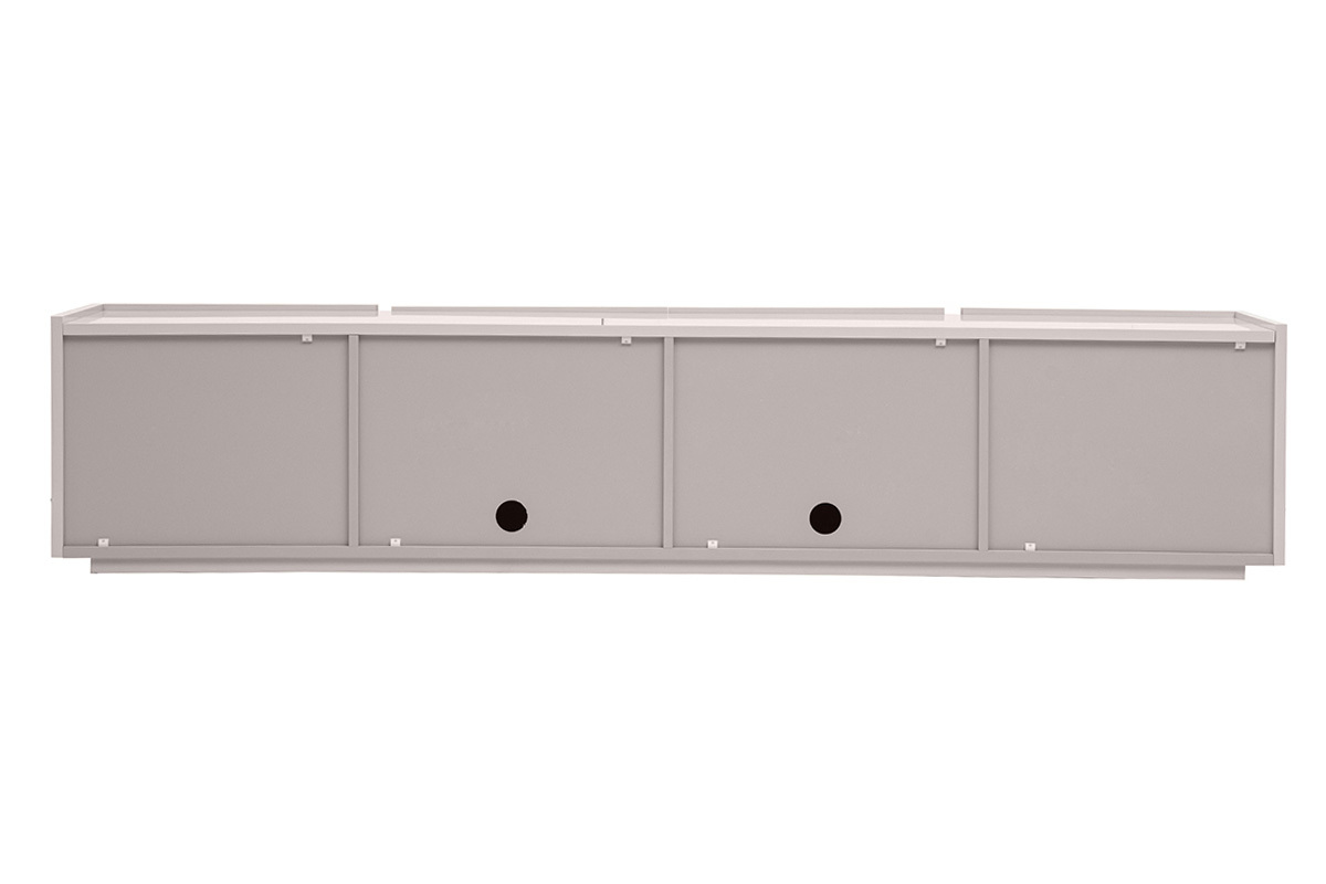 Mueble TV dise�o beige brillante con almacenamiento L199.8 cm ISAURE