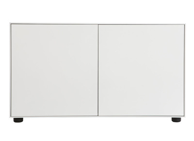 Mueble TV dise&ntilde;o blanco mate 90x40cm 2 puertas MARK