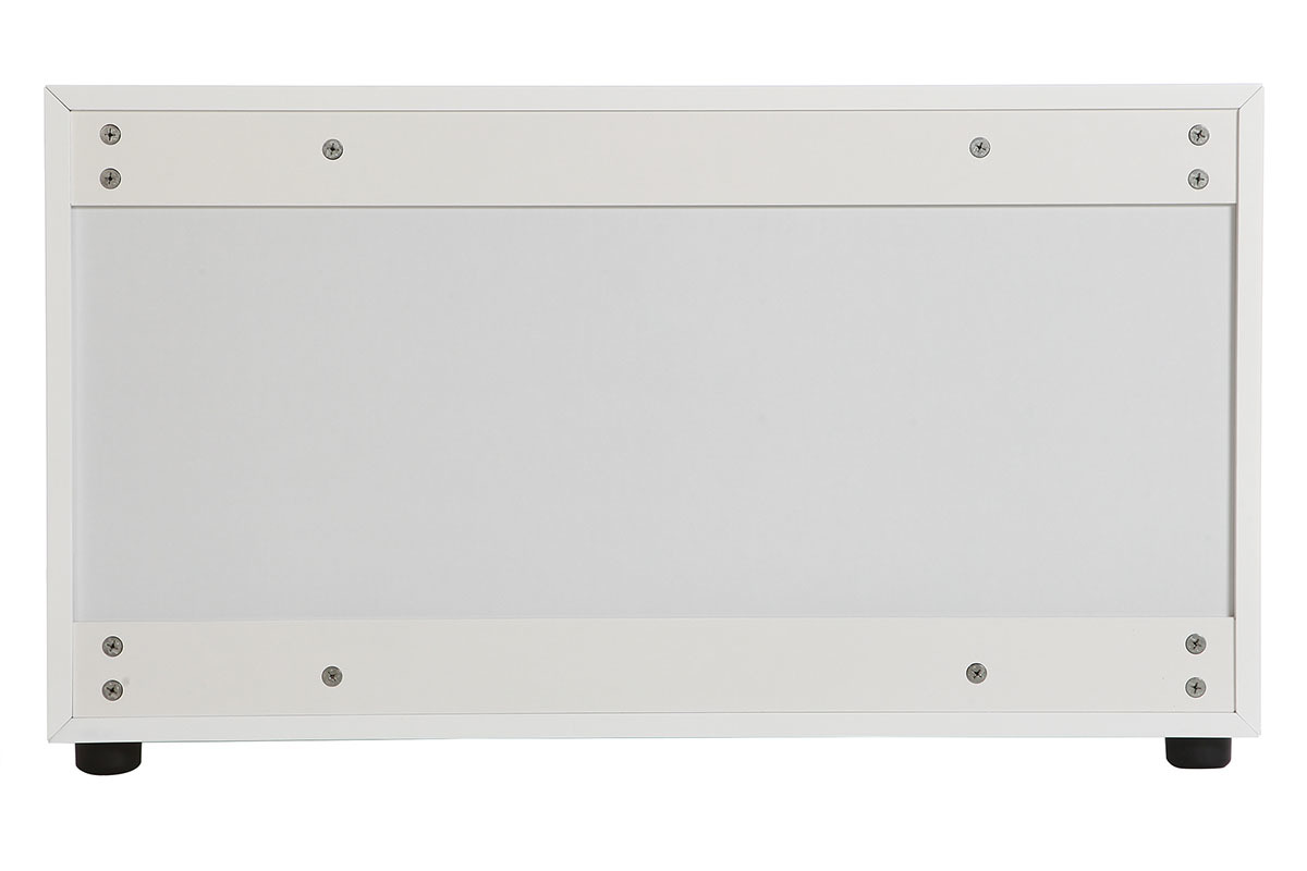 Mueble TV diseo blanco mate L90 cm 2 puertas MARK