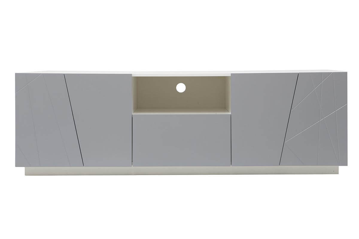 Mueble TV diseo gris mate ALESSIA