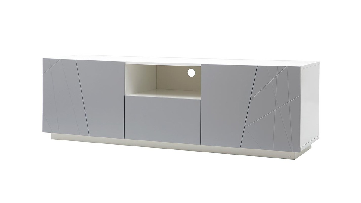 Mueble TV diseo gris mate ALESSIA