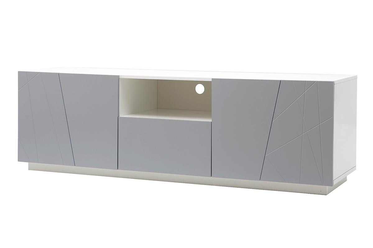 Mueble TV diseo gris mate ALESSIA