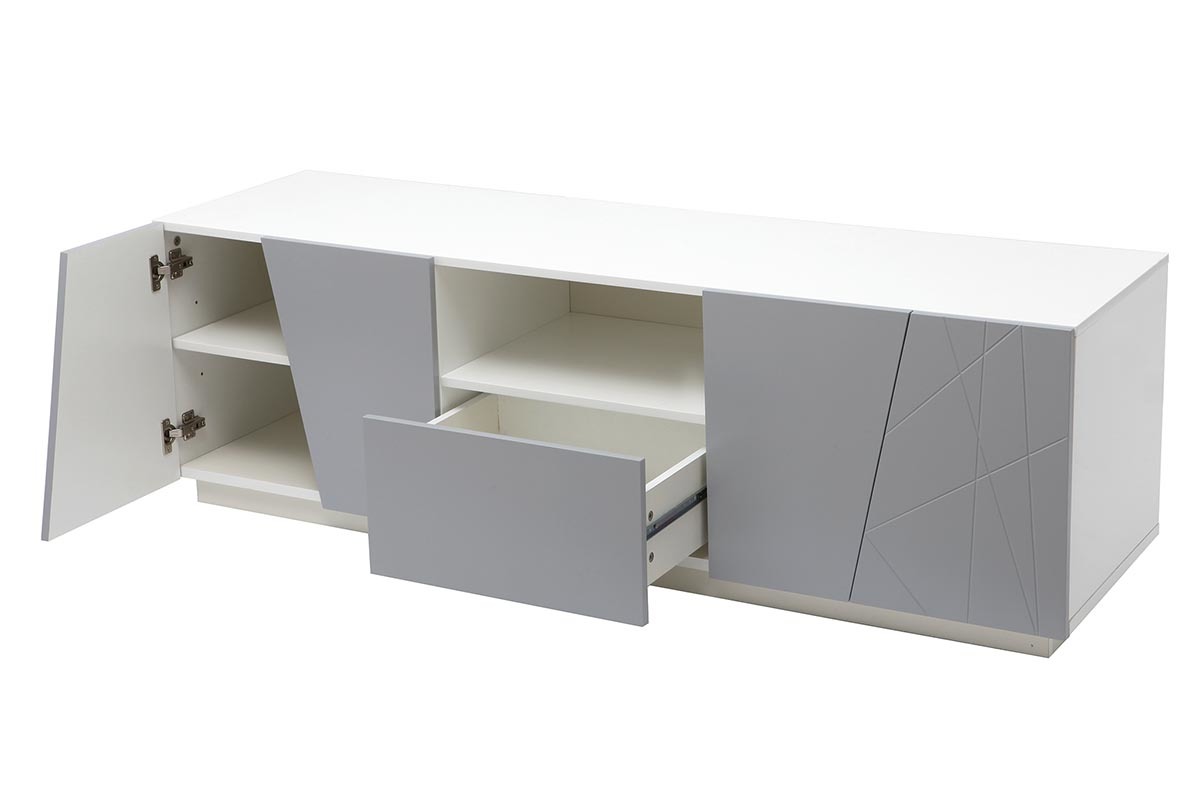 Mueble TV diseo gris mate ALESSIA