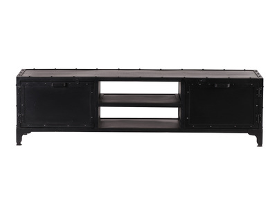Mueble TV dise&ntilde;o metal negro 150cm FACTORY
