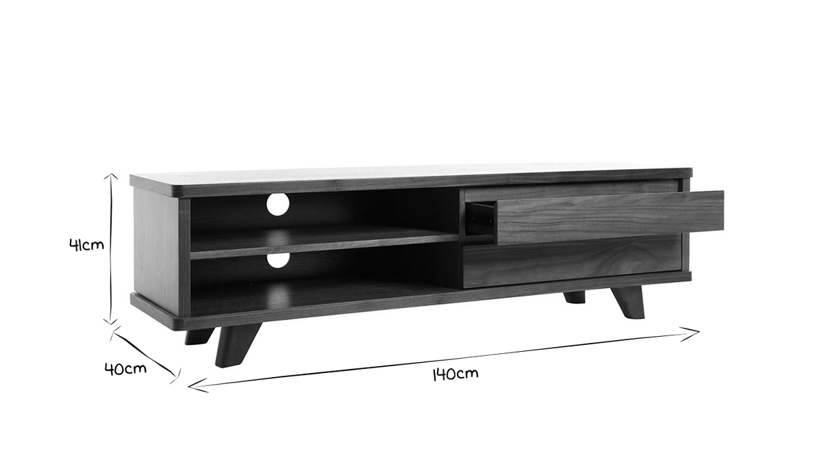 Mueble TV diseño nogal FIFTIES