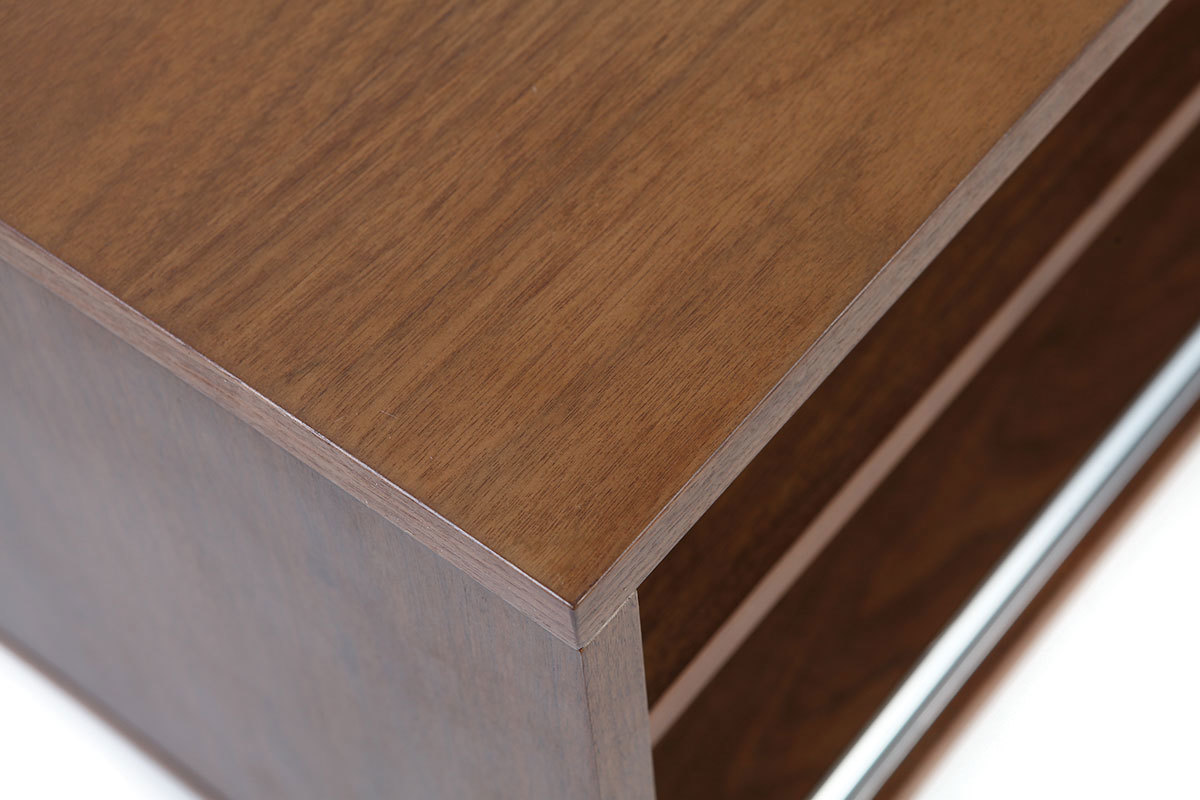 Mueble TV dise�o nogal y negro mate NORMA