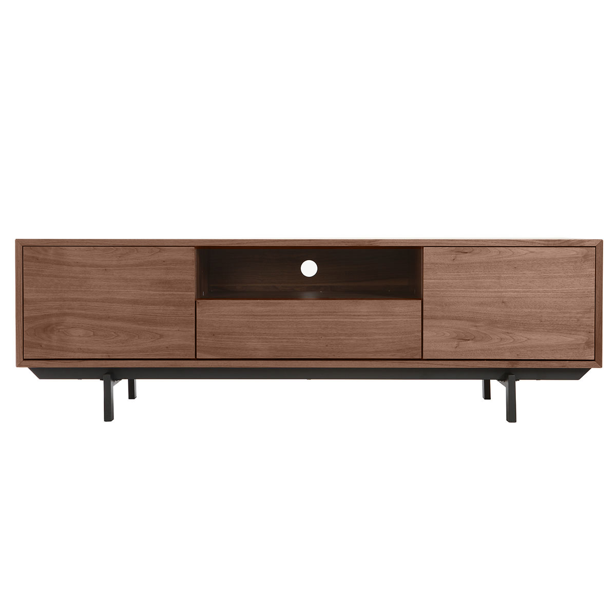 Mueble TV diseño vintage 160cm nogal MANNY