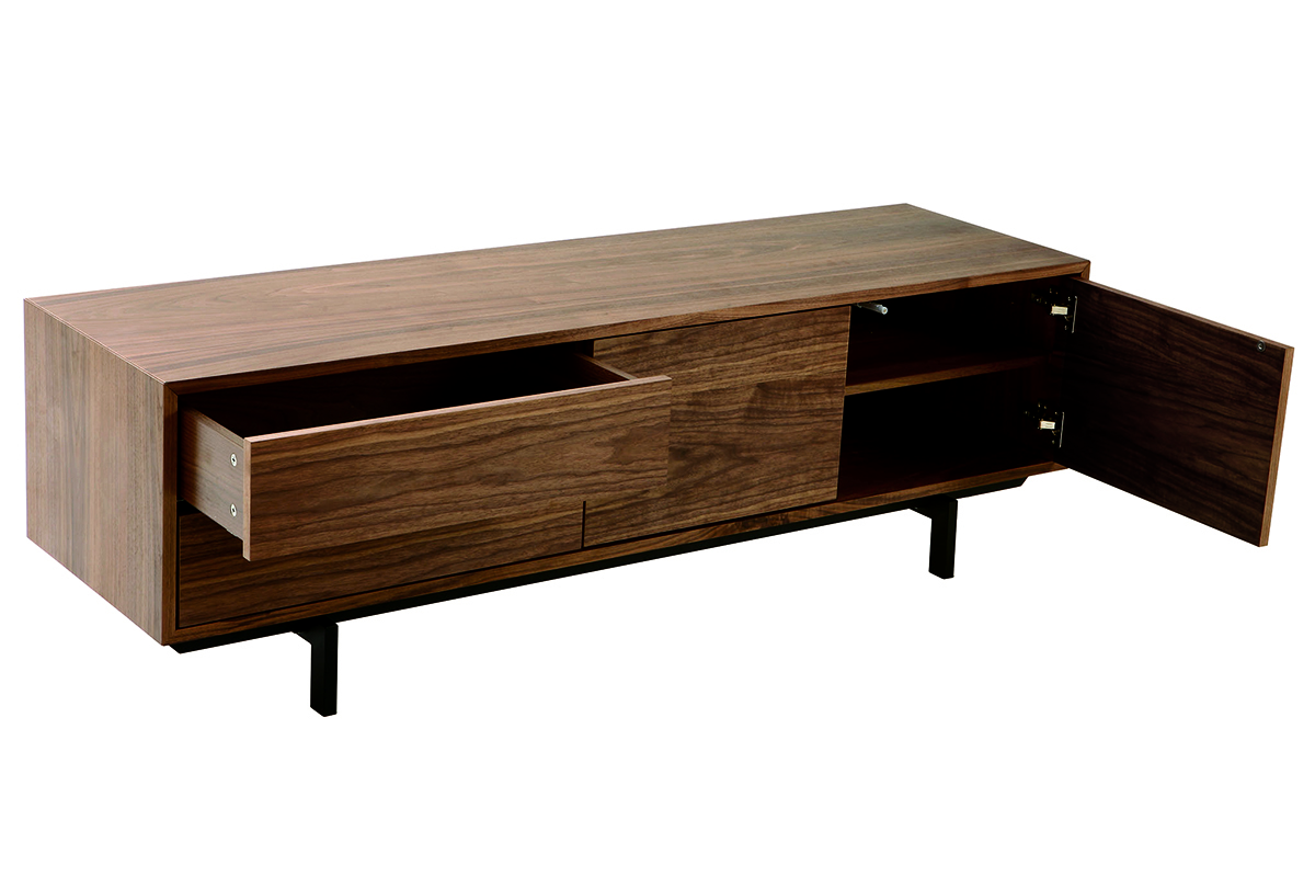 Mueble TV diseo vintage nogal MANNY