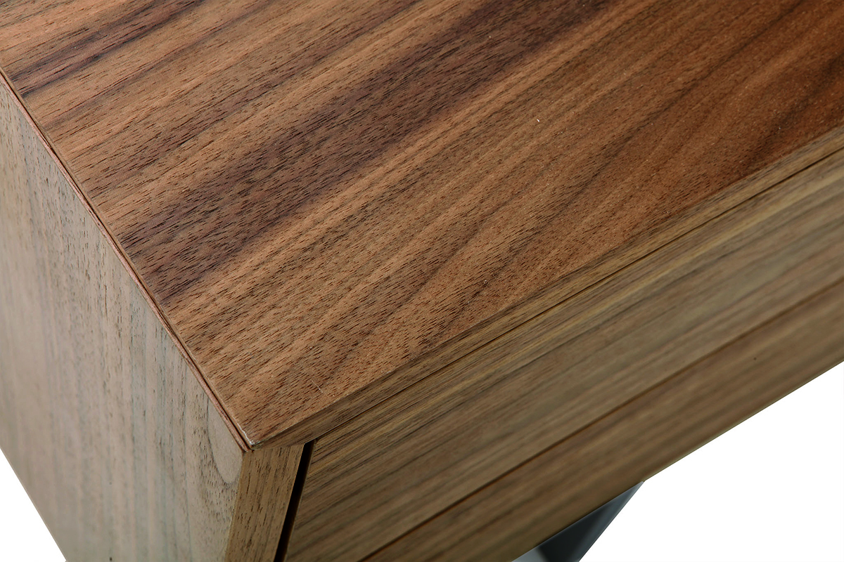 Mueble TV diseo vintage nogal MANNY