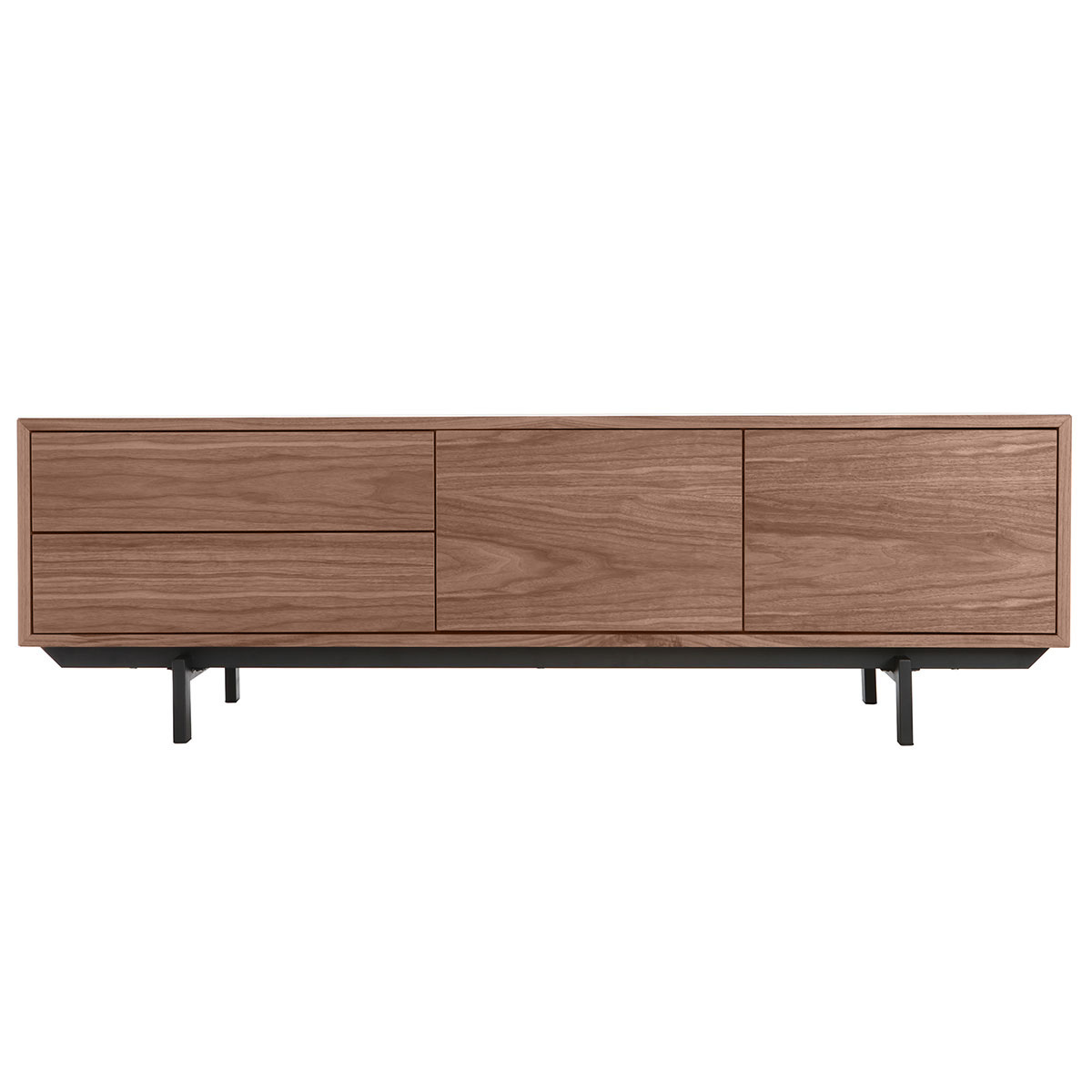 Mueble TV diseño vintage nogal MANNY
