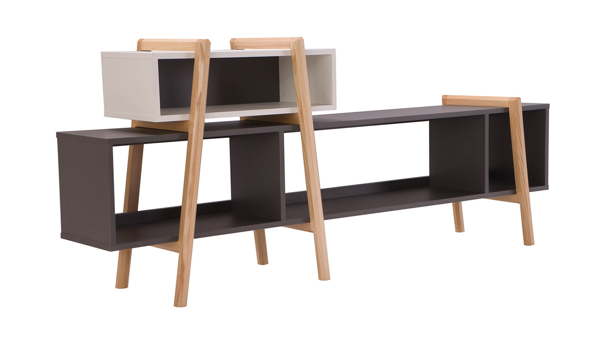 Mueble TV diseo WOOD TANG  COMPO 6