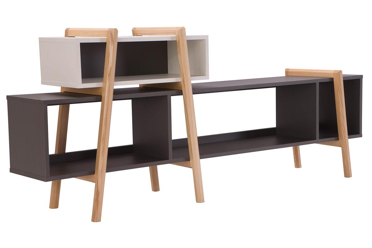 Mueble TV dise�o WOOD TANG  COMPO 6