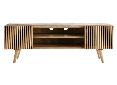 Mueble TV en mango con puertas correderas ALBA