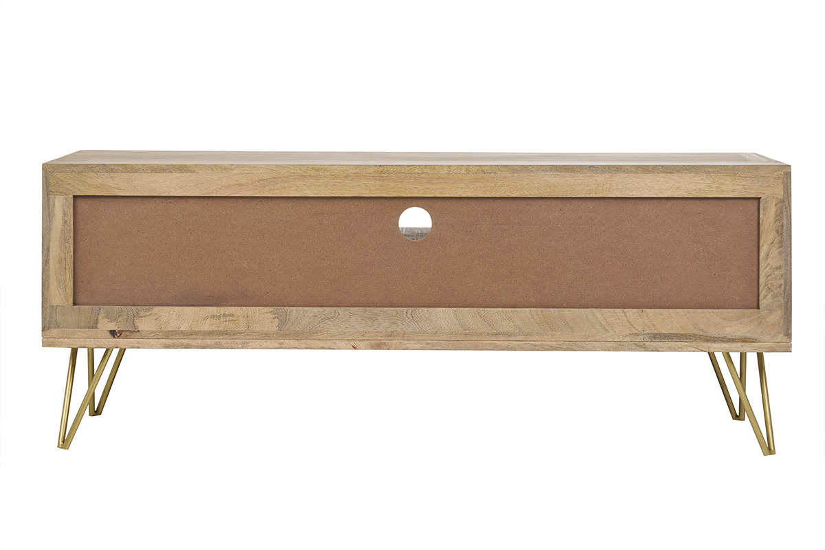 Mueble TV en mango y metal LINIUM