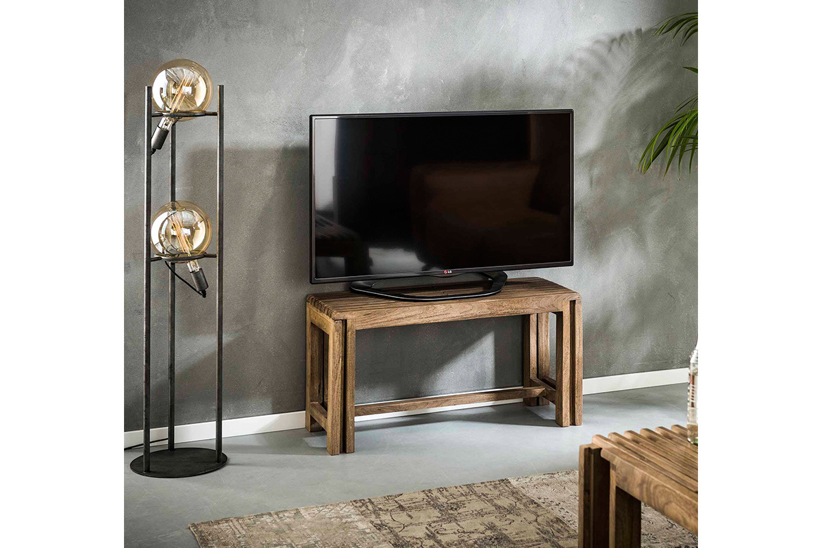Mueble TV extensible en mango SHUTTERS