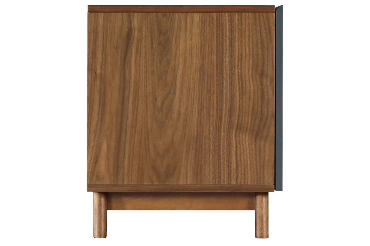 Mueble TV gris antracita y nogal NEELA