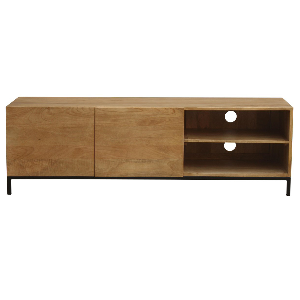 Mueble TV industrial mango y metal YPSTER
