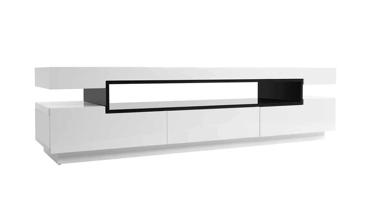 Mueble TV lacado blanco LIVO