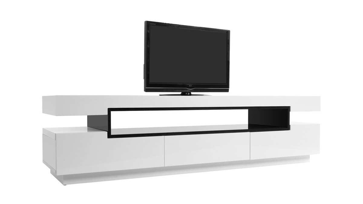 Mueble TV lacado blanco LIVO