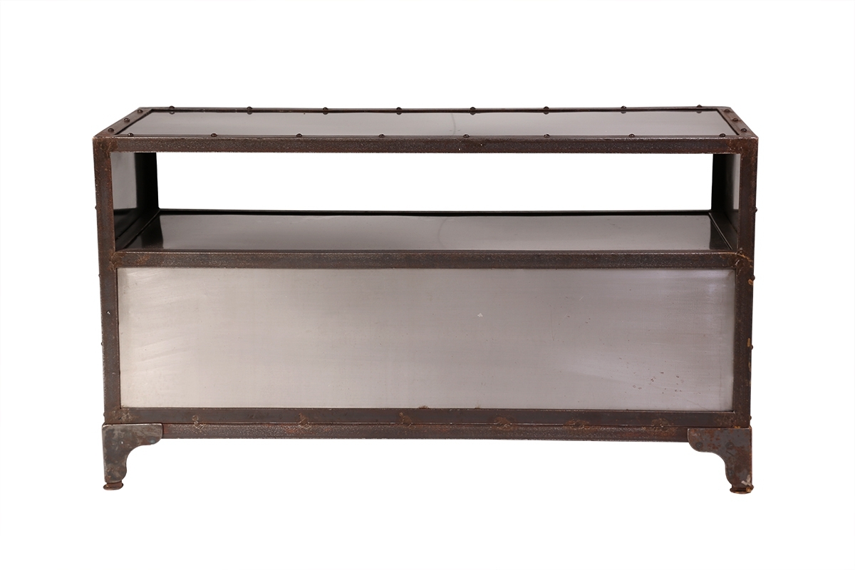 Mueble TV metal industrial 2 puertas FACTORY