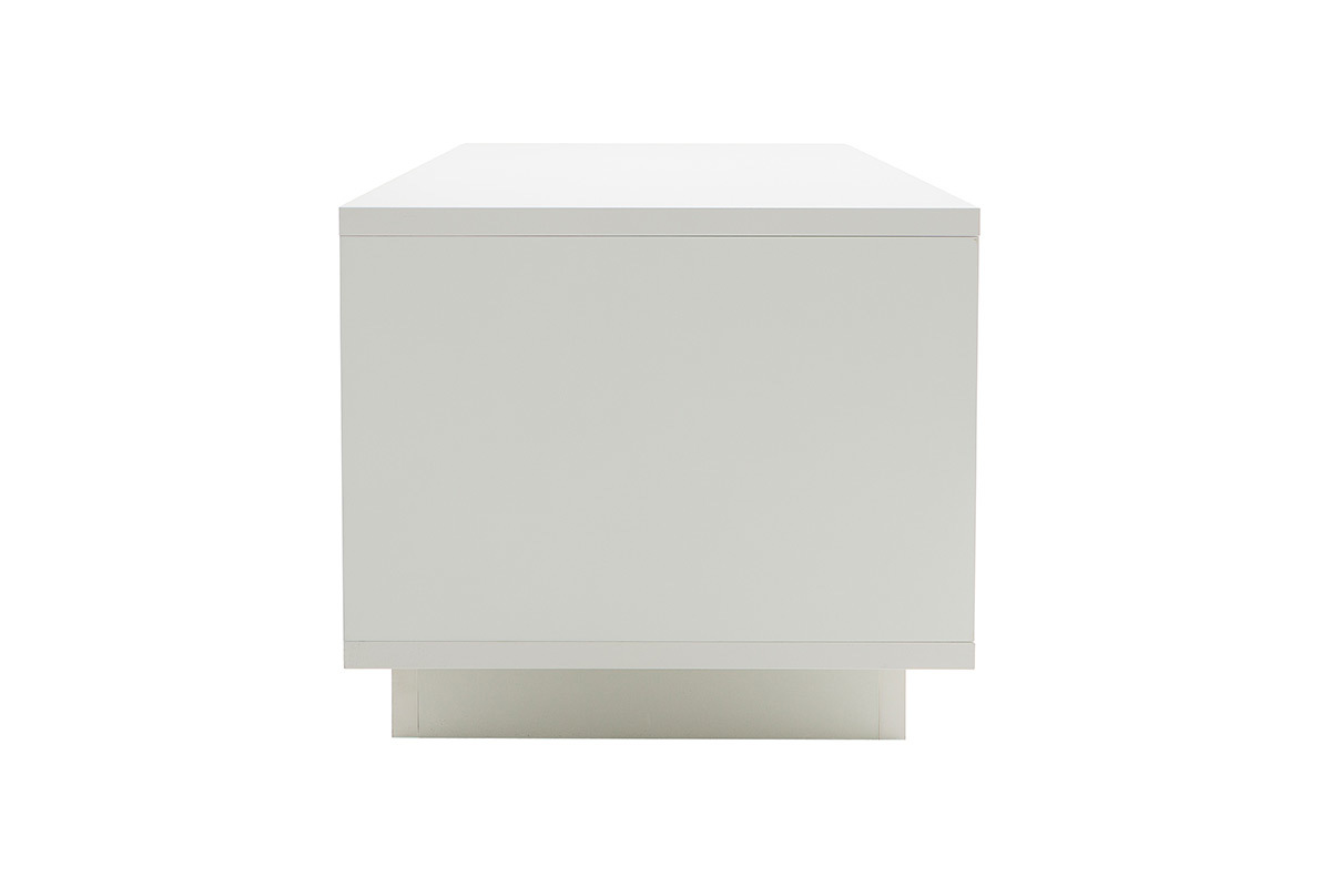 Mueble TV moderno blanco con almacenaje LAND