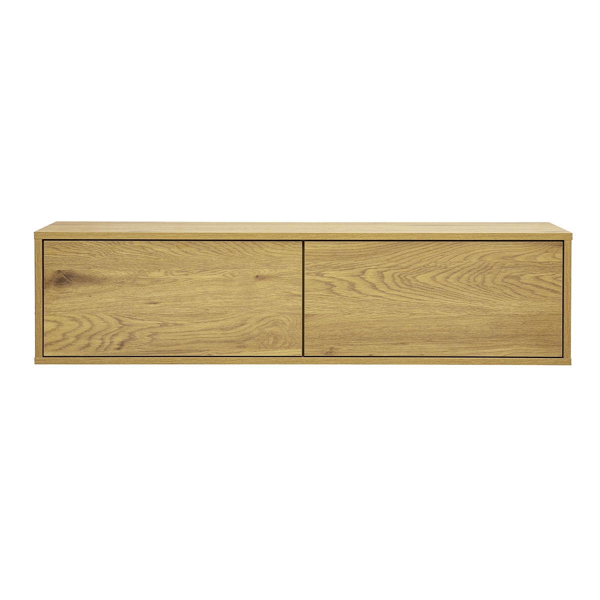 Mueble TV mural acabado madera clara roble L120 cm FLEXO