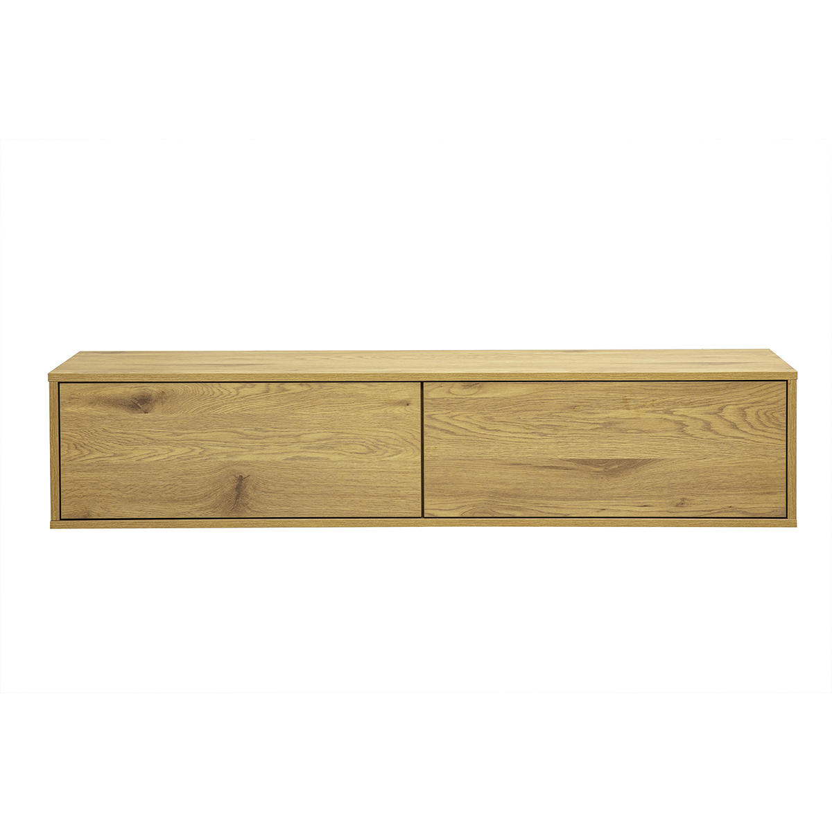 Mueble TV mural acabado madera clara roble L140 cm FLEXO