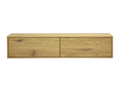 Mueble TV mural acabado madera clara roble L140 cm FLEXO