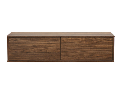 Mueble TV mural acabado madera oscura nogal L120 cm FLEXO