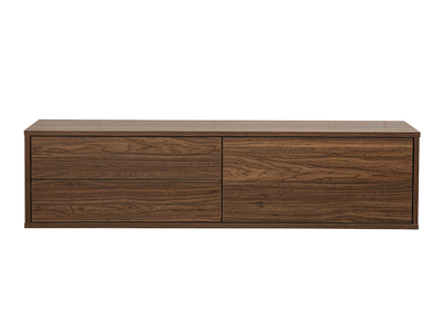 Mueble TV mural acabado madera oscura nogal L120 cm FLEXO
