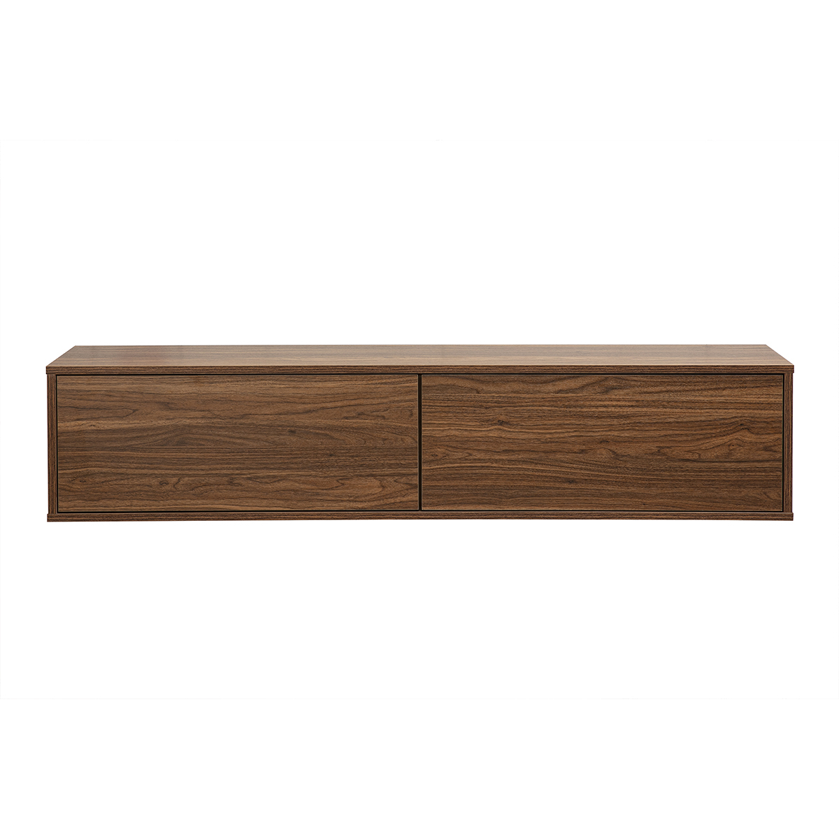 Mueble TV mural acabado madera oscura nogal L140 cm FLEXO
