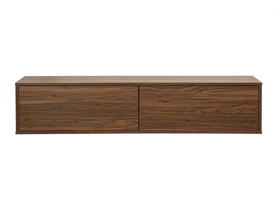 Mueble TV mural acabado madera oscura nogal L140 cm FLEXO