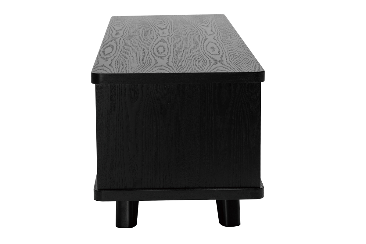 Mueble TV negro 140cm FIFTIES