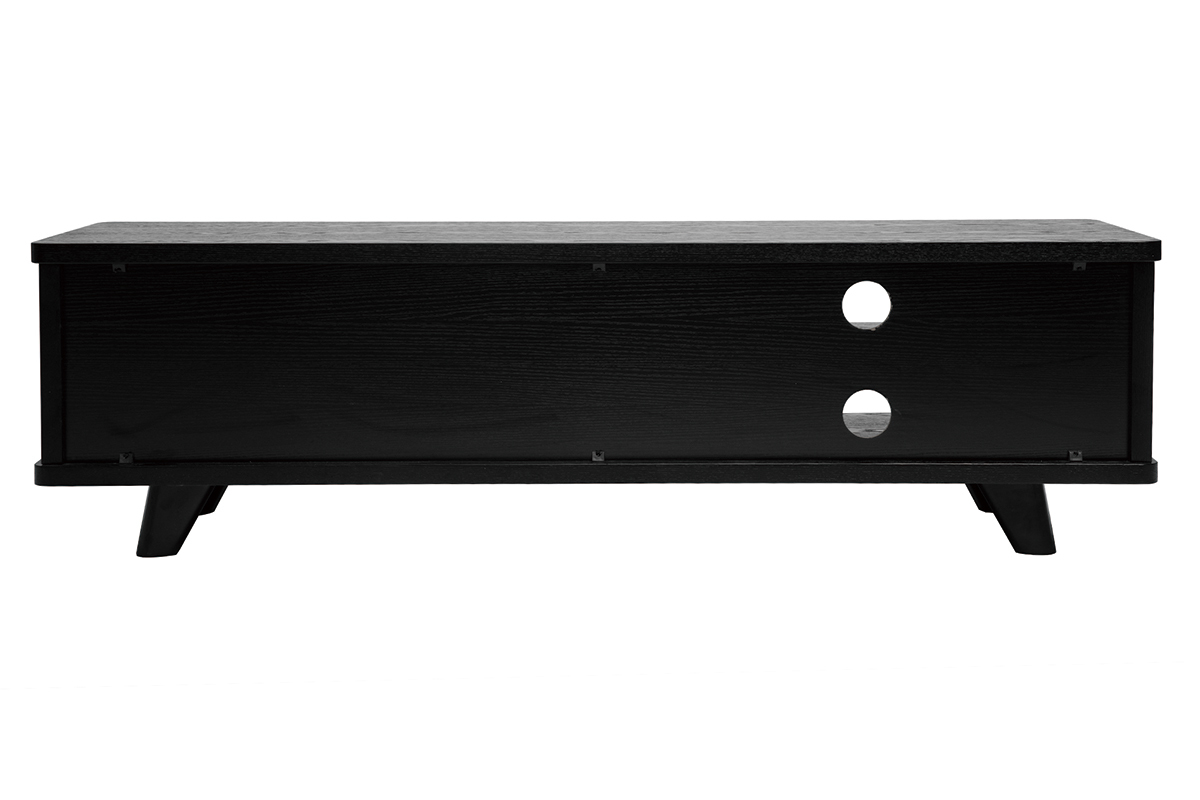 Mueble TV negro 140cm FIFTIES