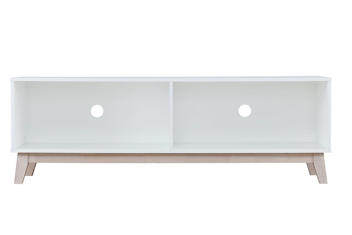 Mueble TV nrdico blanco LEENA