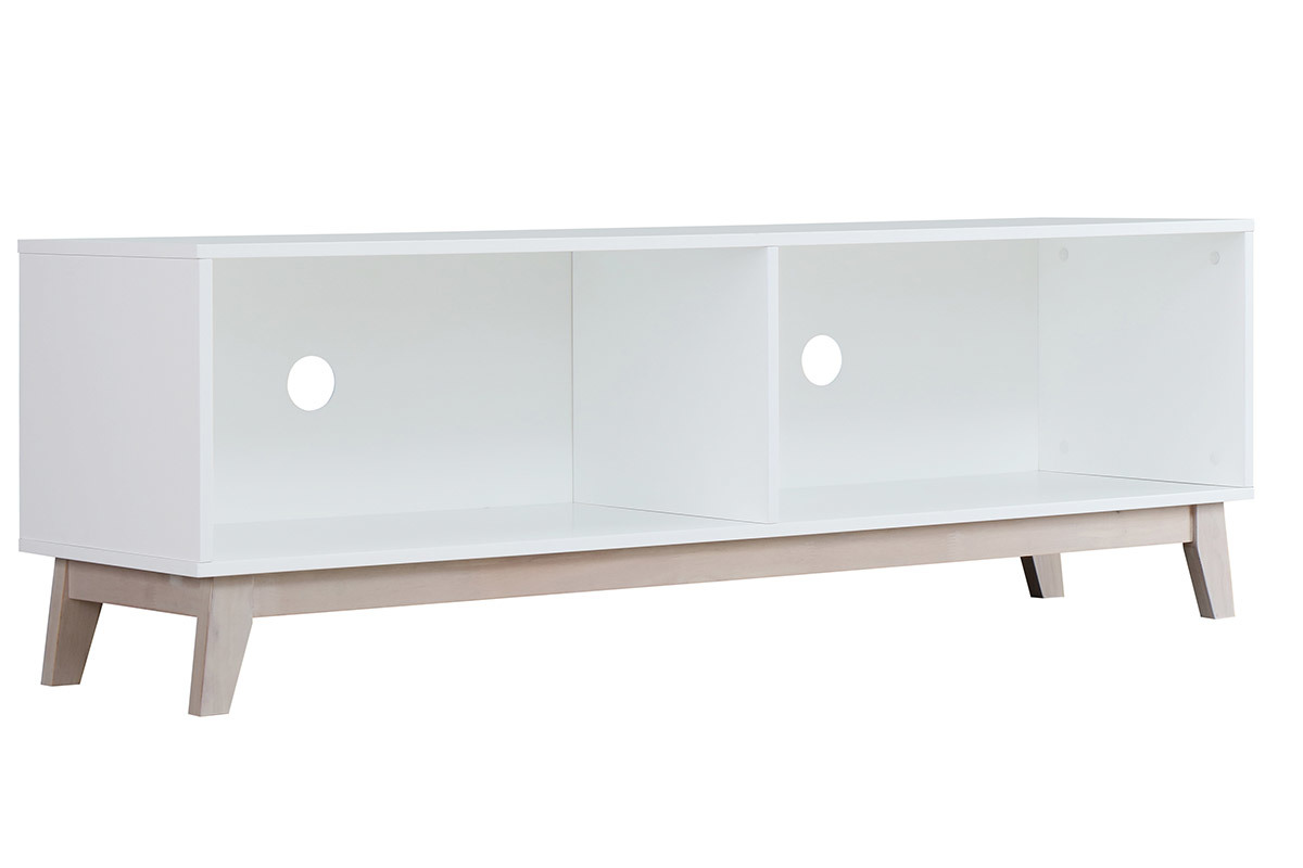 Mueble TV nrdico blanco LEENA
