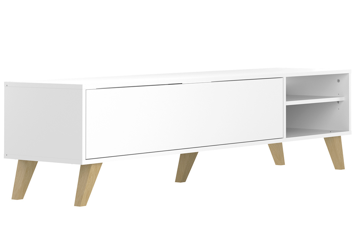 Mueble TV nrdico blanco ORIGAMI